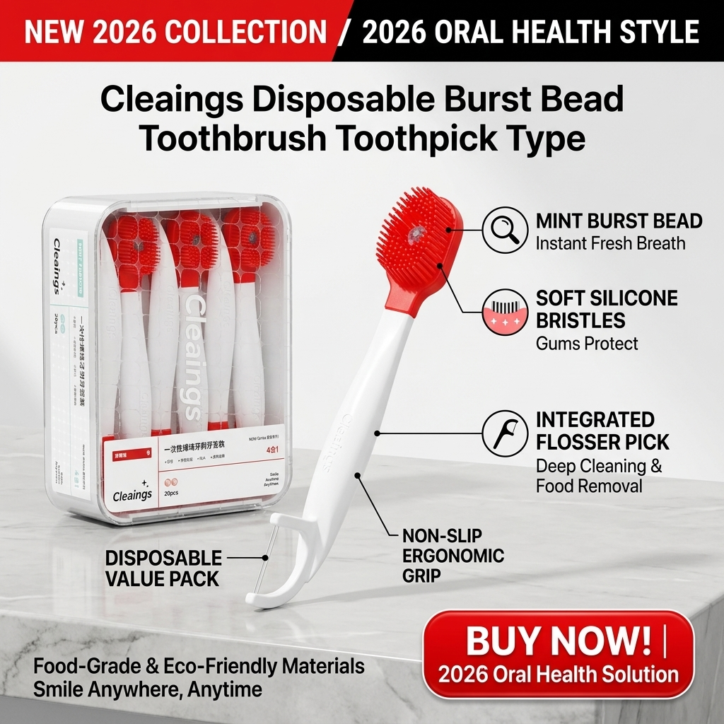 Cleaings Portable Burst Bead Toothbrush - 20 Pack（副本）